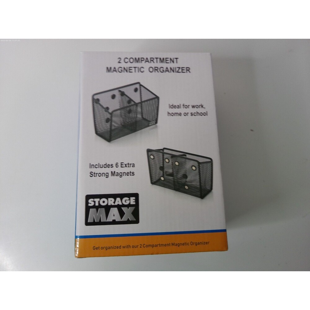 Storage Max 2 Compartment Magnetic Organizer
